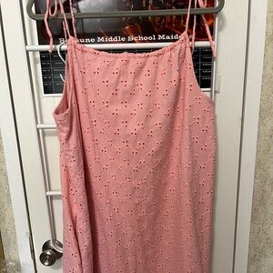 Pink Tie Strap Boutique dress